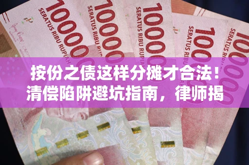 北京按份之债这样分摊才合法！清偿陷阱避坑指南，律师揭秘关键条款
