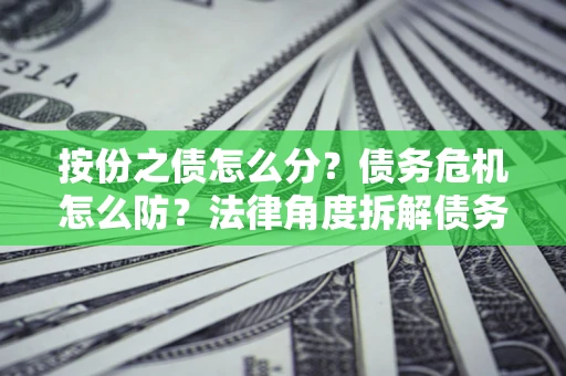 北京按份之债怎么分？债务危机怎么防？法律角度拆解债务分配与风险自保指南