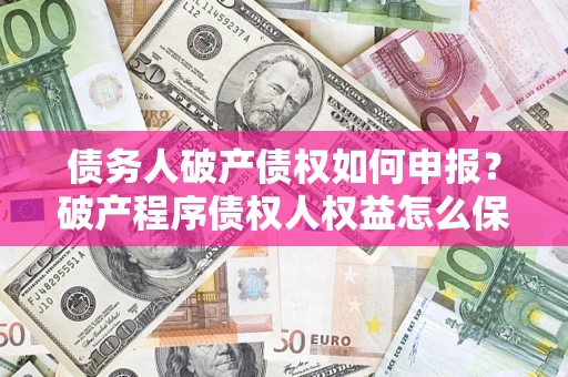 北京债务人破产债权如何申报？破产程序债权人权益怎么保障？