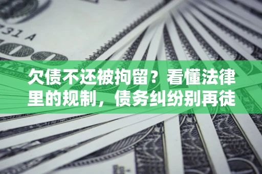 北京欠债不还被拘留？看懂法律里的规制，债务纠纷别再徒劳奔波