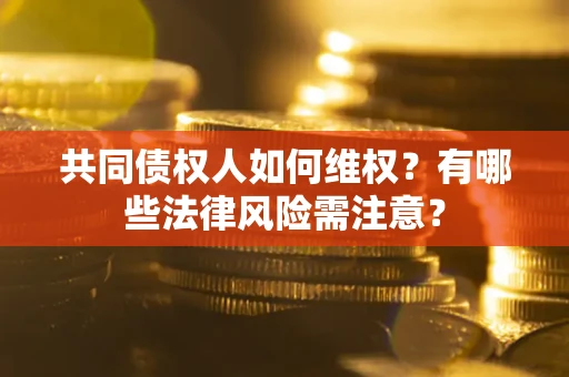 北京共同债权人如何维权？有哪些法律风险需注意？