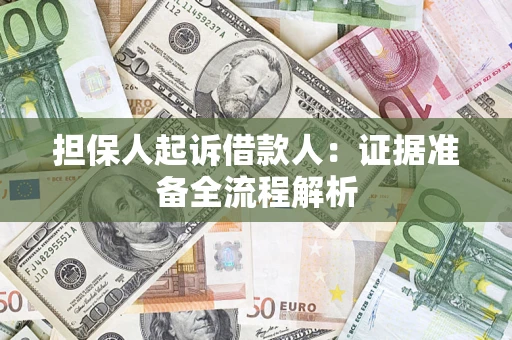 北京担保人起诉借款人：证据准备全流程解析