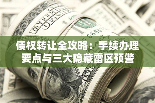 北京债权转让全攻略：手续办理要点与三大隐藏雷区预警